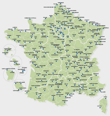 carte de france denormandie
